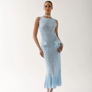 Andreeva Blue Rose Knit Dress